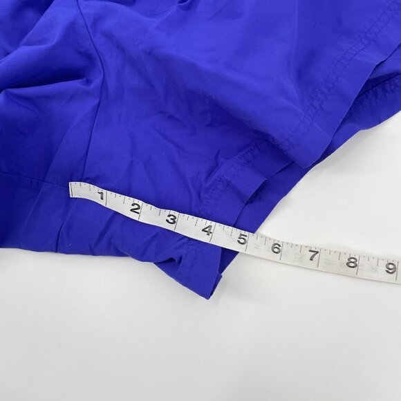 Lands' End Cobalt Blue Elastic Waist Pull On Nylon Shorts Womens Size 3X Casual - Picture 8 of 9